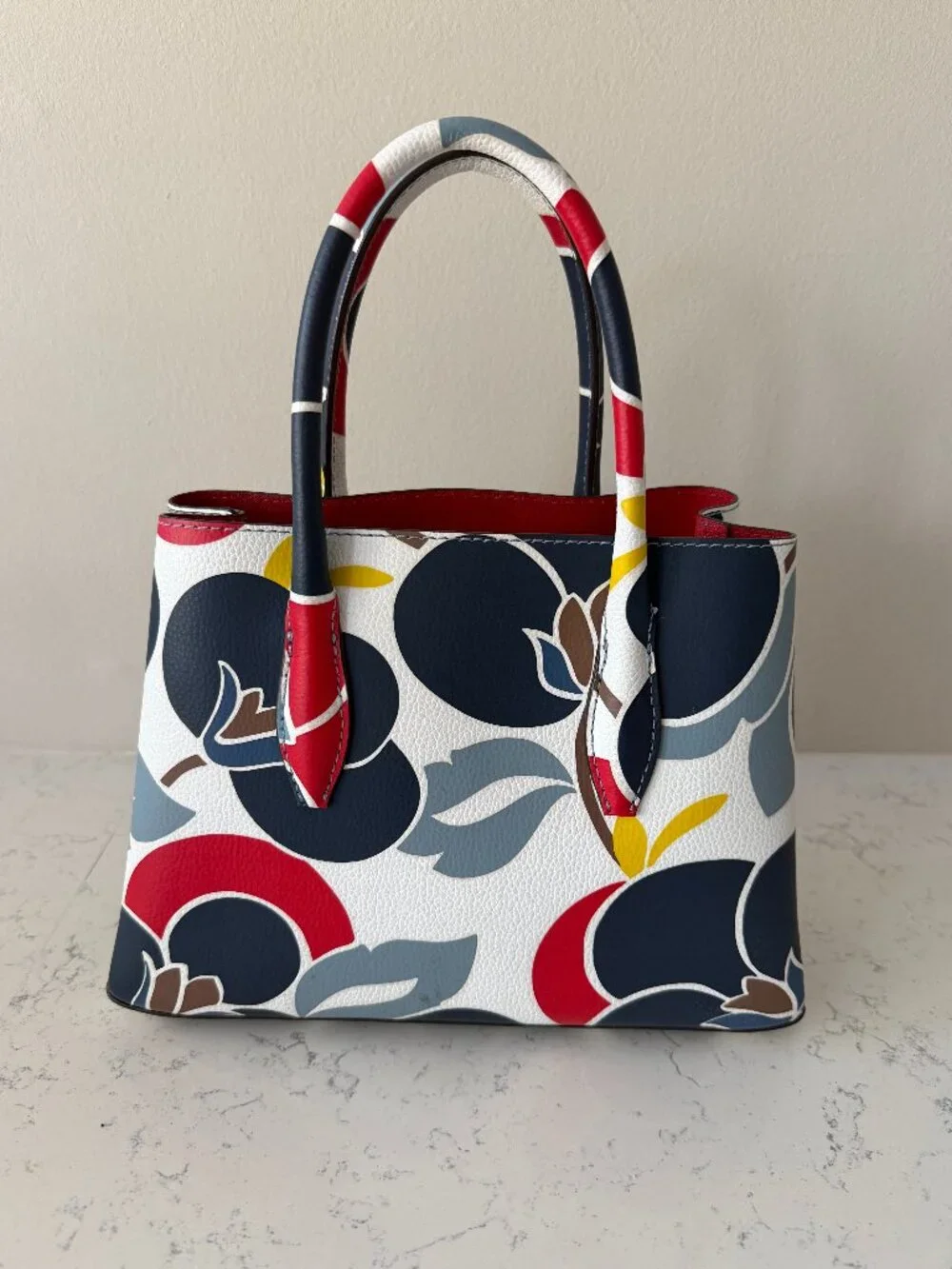 Kate Spade New York Floral Print Leather Tote